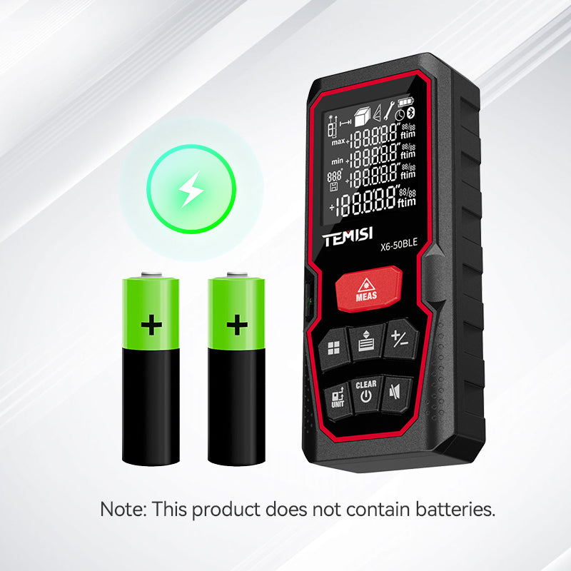 50m Bluetooth Laser Distance Meter for Interior Design and Home Measurement, Portable