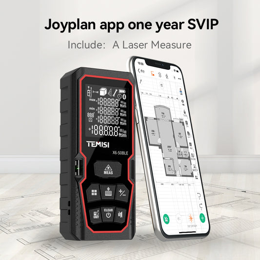Joyplan APP Pro-VIP/year，High-precision laser measuring instrument with Bluetooth, create 3D floor plans